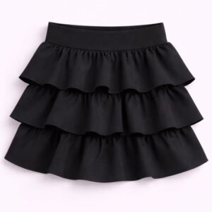 Broekrok Ruffles Zwart